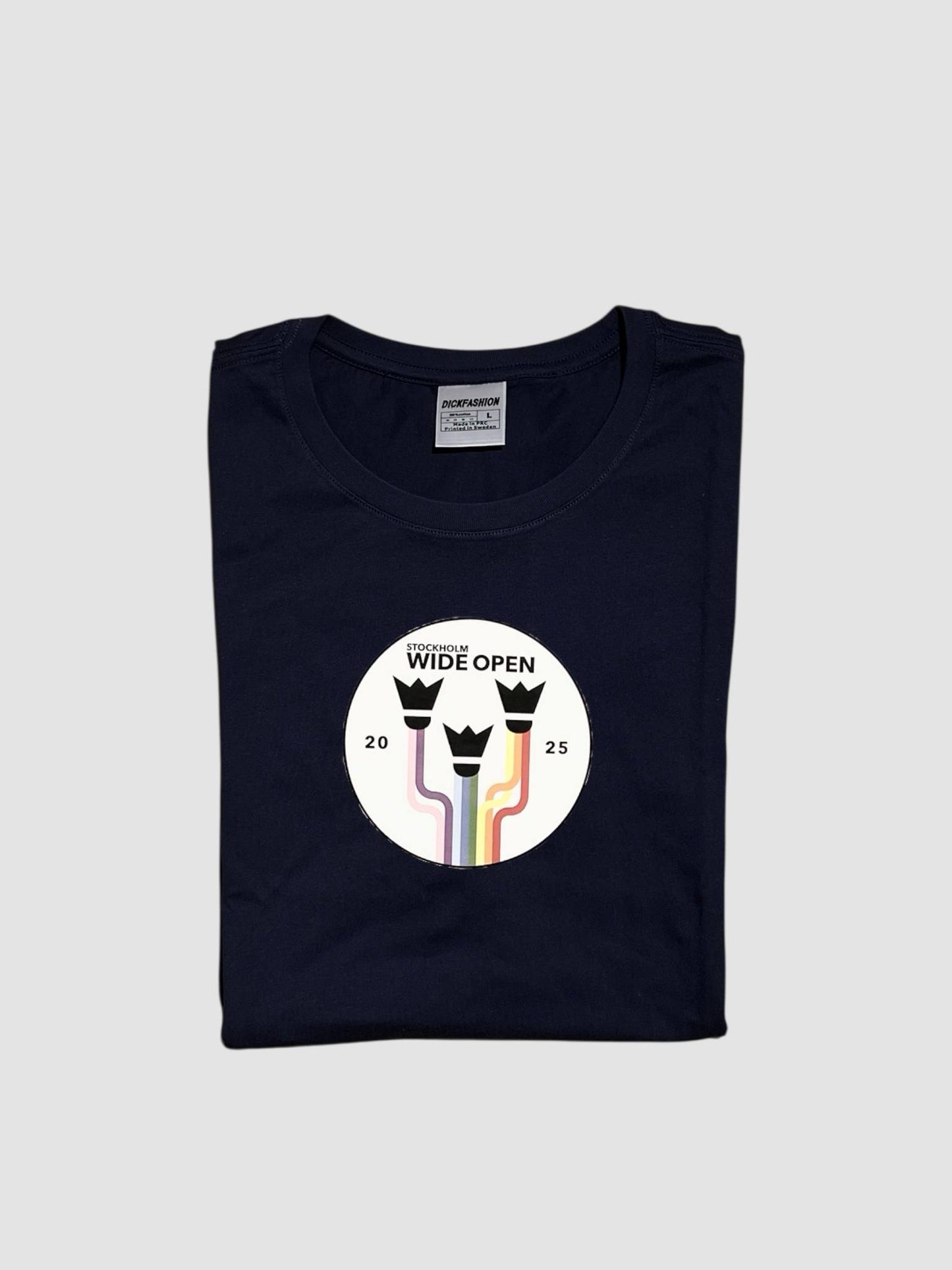 T-shirt med tryck för badminton turneringen Stockholm Wide Open