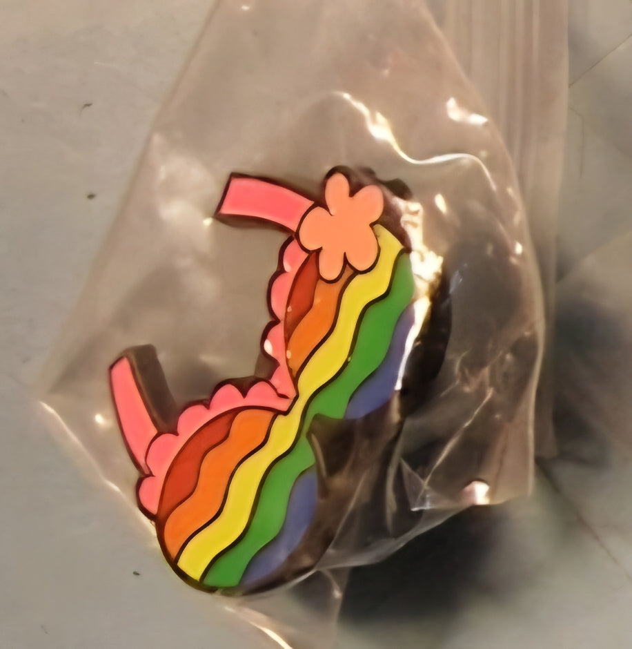 Pin, BH i regnbågs eller pride färg