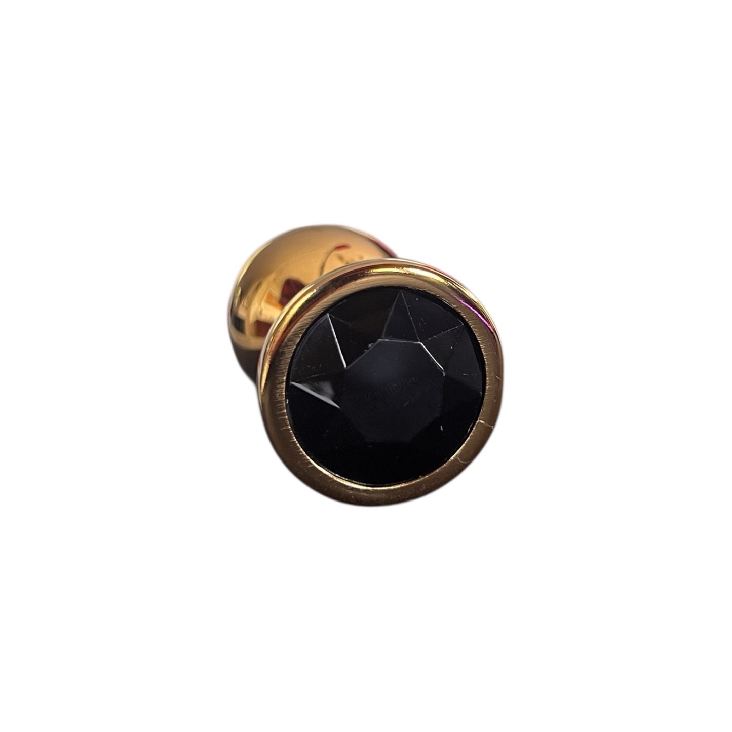 Buttplug aus nickelfreiem, goldfarbenem Stahl