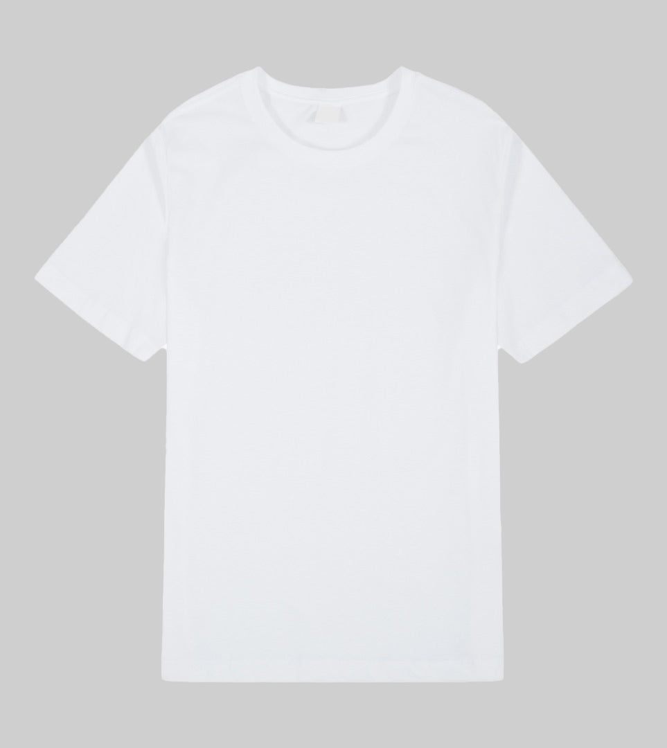 Blanco - Camiseta regular de algodón (elige entre varios estampados)