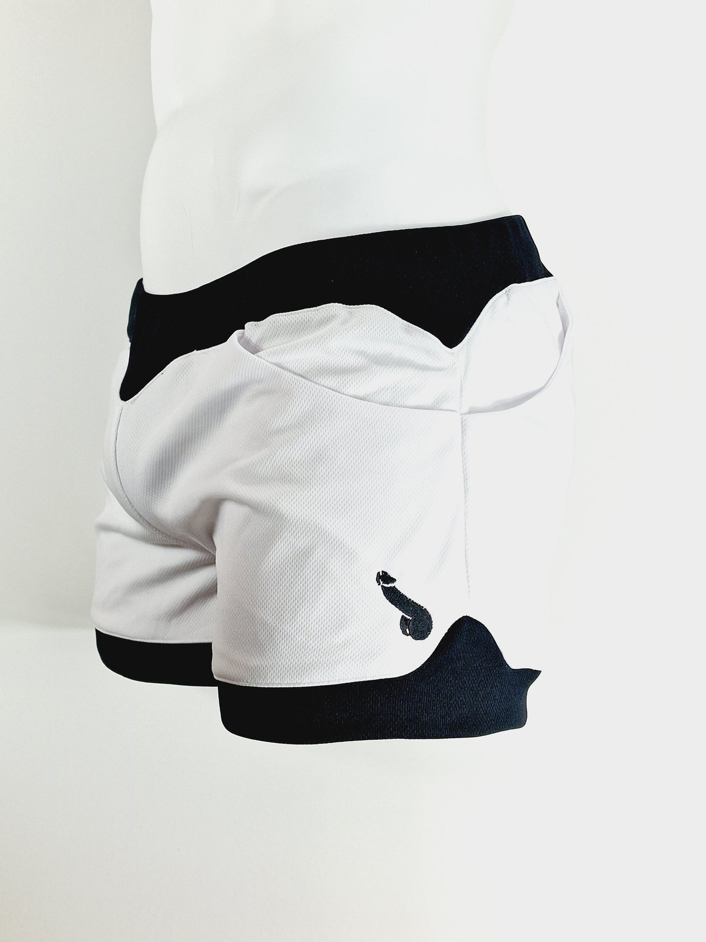 Pantalones cortos - Blanco Negro