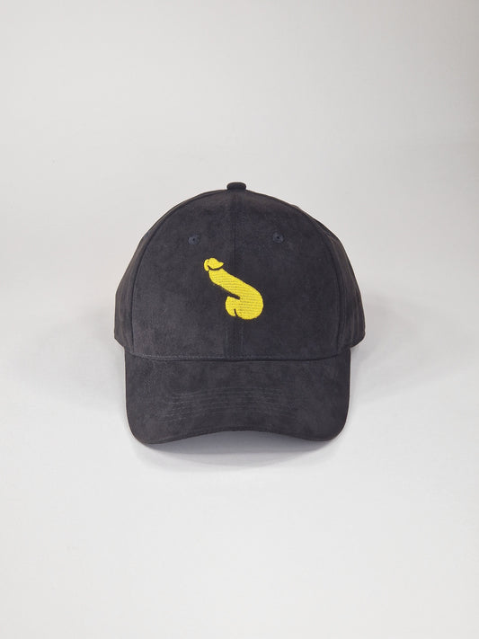 Cap in black nubuck