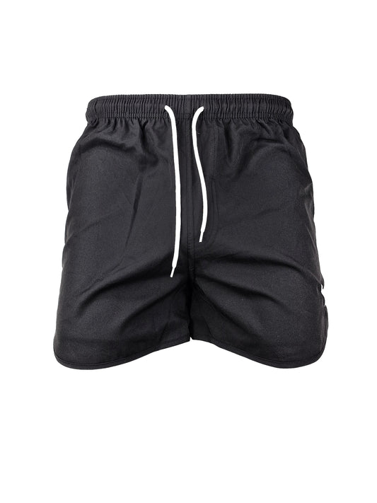 Shorts, tunna och svala, badshorts, strandshorts eller träningsshorts. Svarta