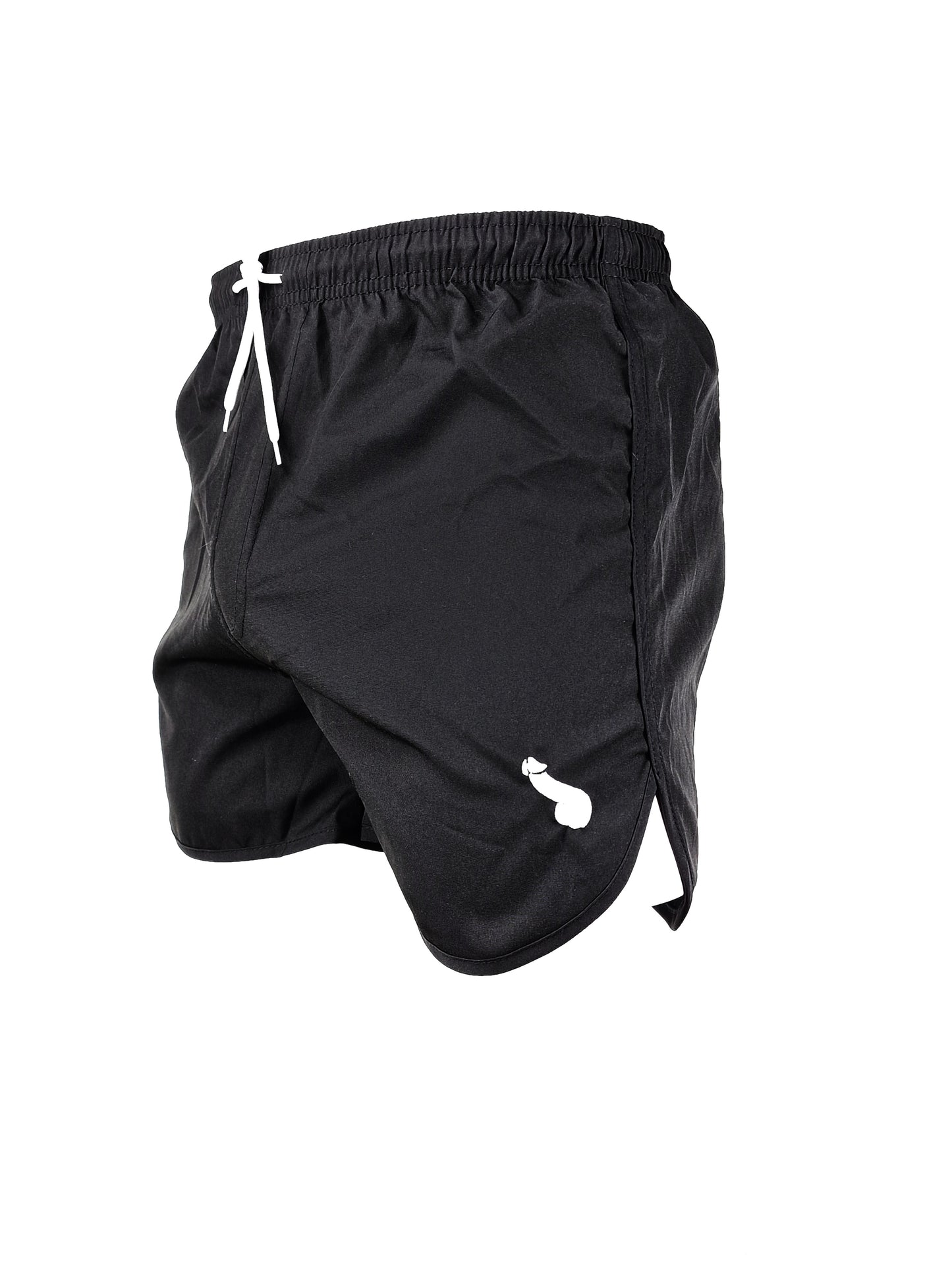 Shorts, tunna och svala, badshorts, strandshorts eller träningsshorts. Svarta