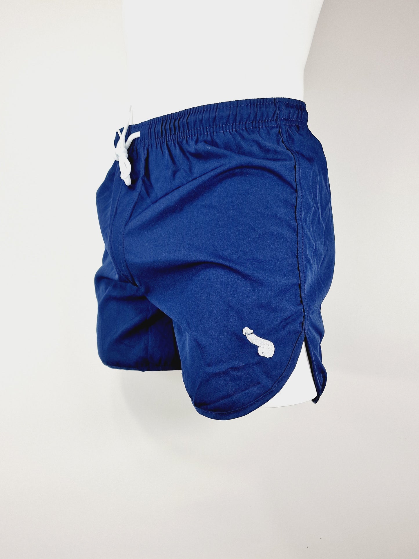 Shorts, tunna och svala, badshorts, strandshorts eller träningsshorts, blå.