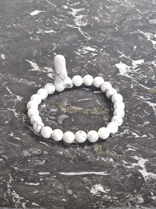 Magnesite - Bracelet made of semi-precious stone magnesite