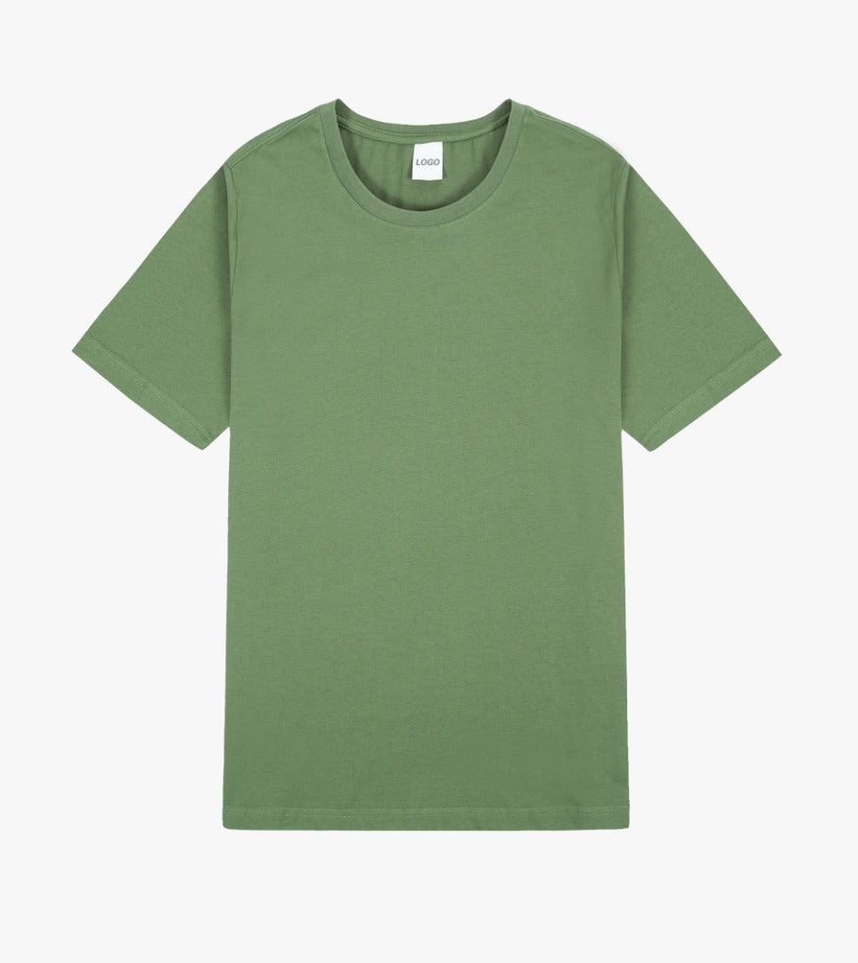 Designa din egna tröja, tryck på Mossgrön T-Shirt i regular cotton du väljer bland flera tryck