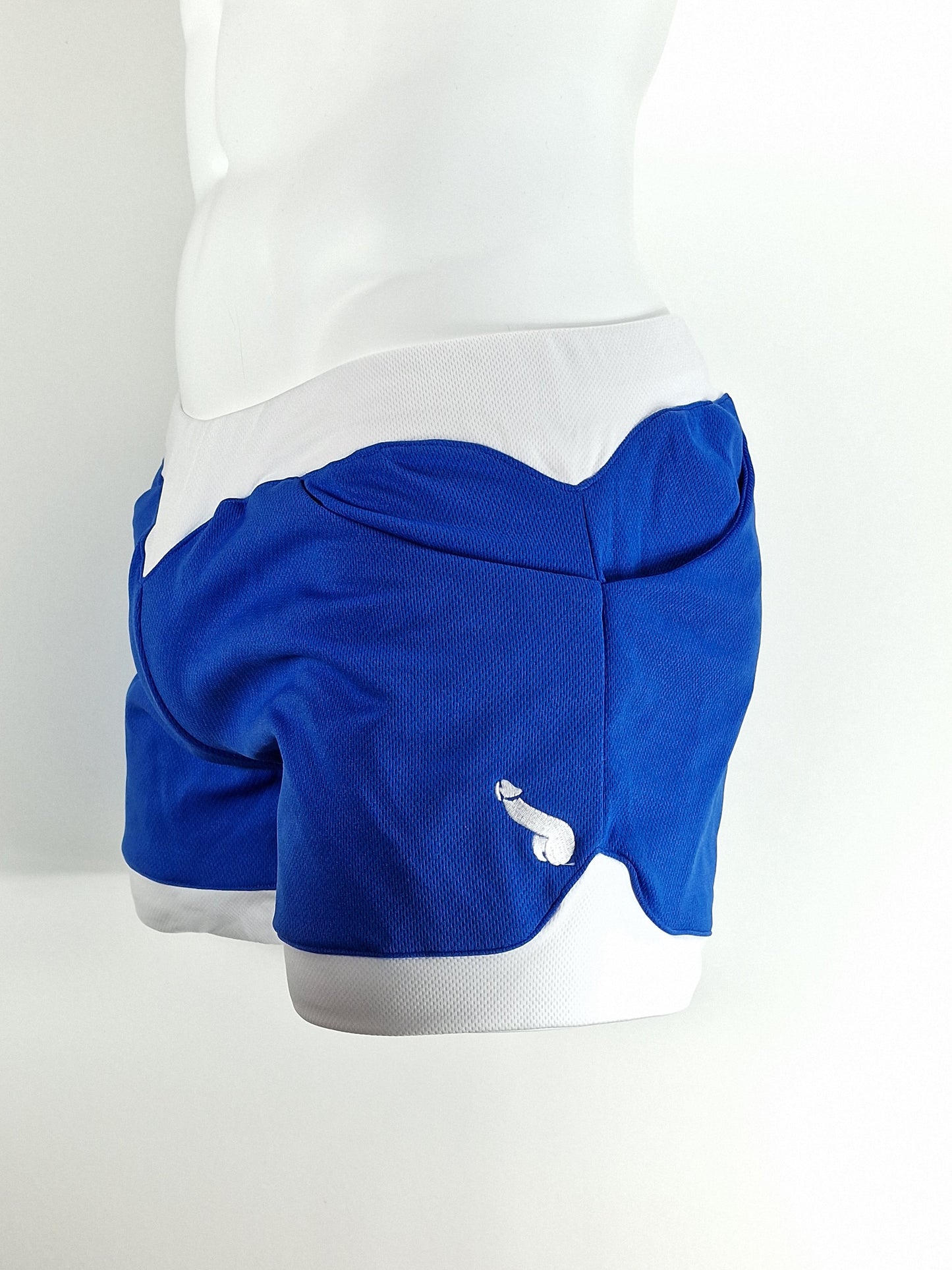 Shorts - Mörkblå/Vit