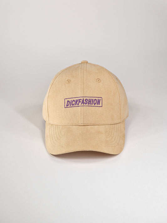 Beige cap in nubuck