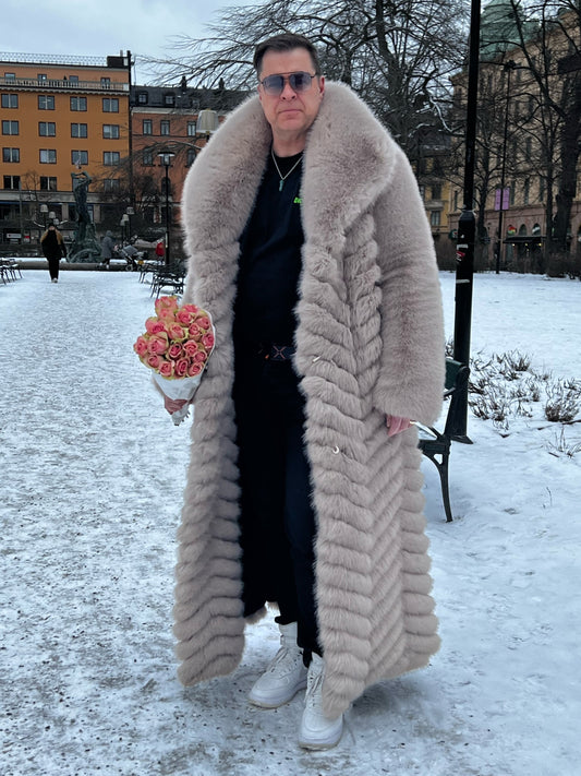 Elegant tailored faux fur