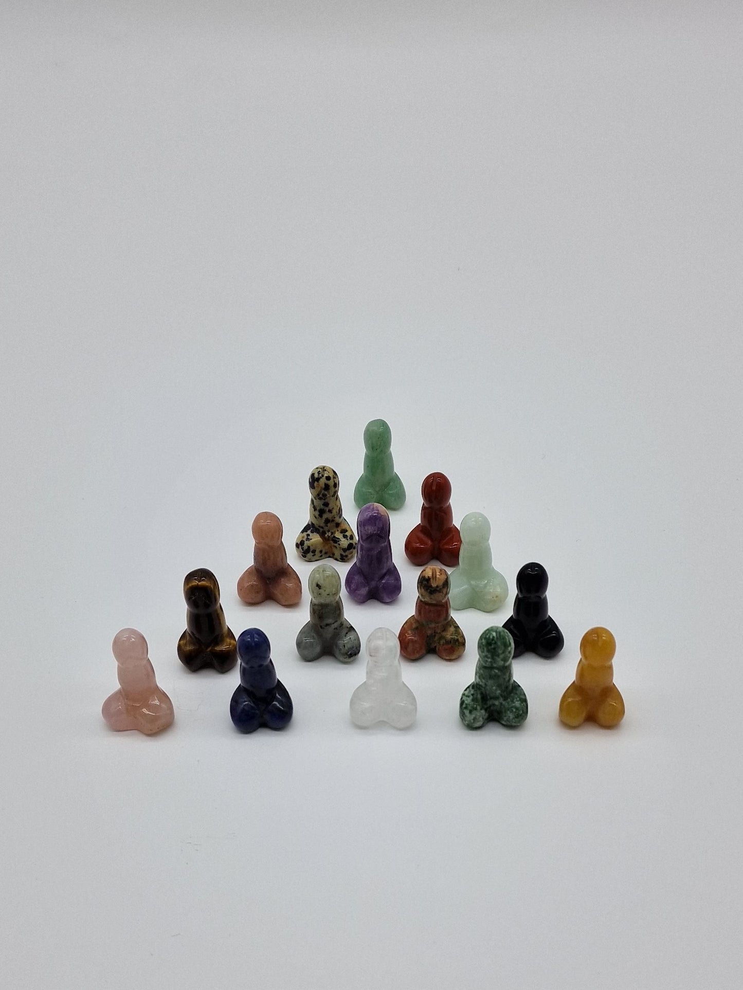 Crystal dicks or penis - 15 mixed stones for the price of 10. Plus a velvet bag, a bag of dicks