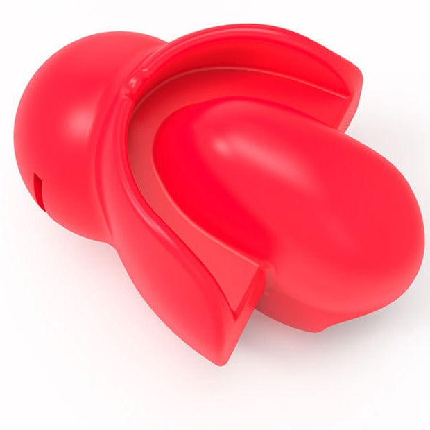 Gag tongue trapper gagball