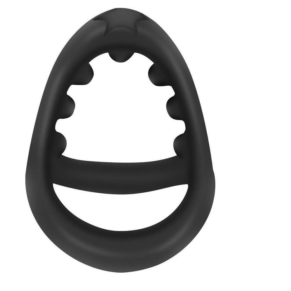 Kukring, pubisring eller penisring i mycket mjuk silikon. Trippel Cage cock and ball.