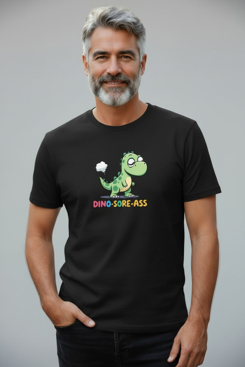 T-shirt med tryck, DINO-SORE-ASS