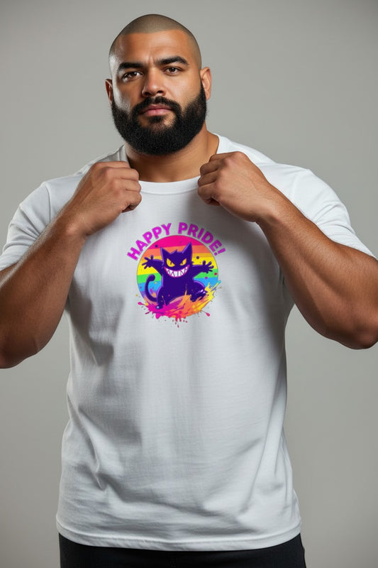 T-shirt med tryck, HAPPY PRIDE!