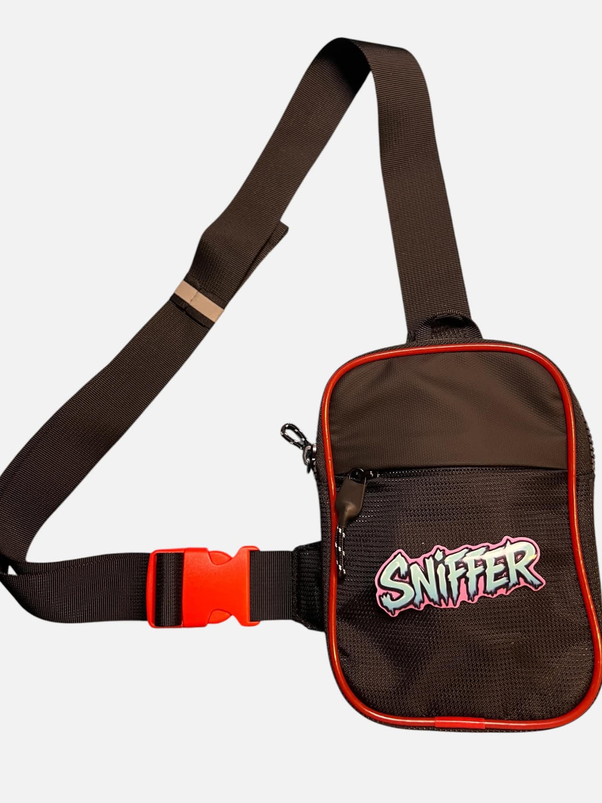 Väska, gay, liten chest bag med roligt tryck SNIFFER
