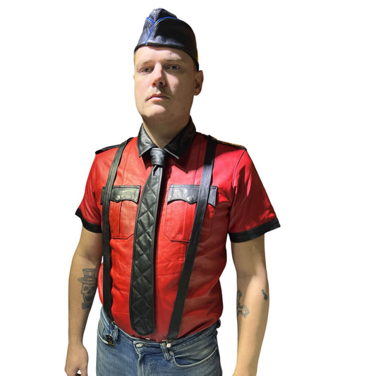 Hängslen i läder