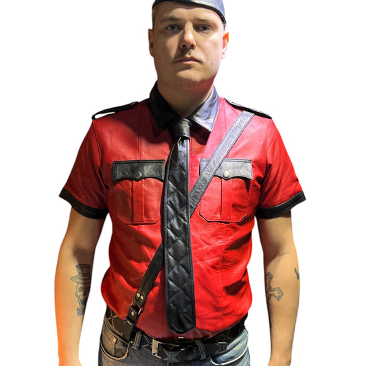 Sam Browne strap eller rem i läder