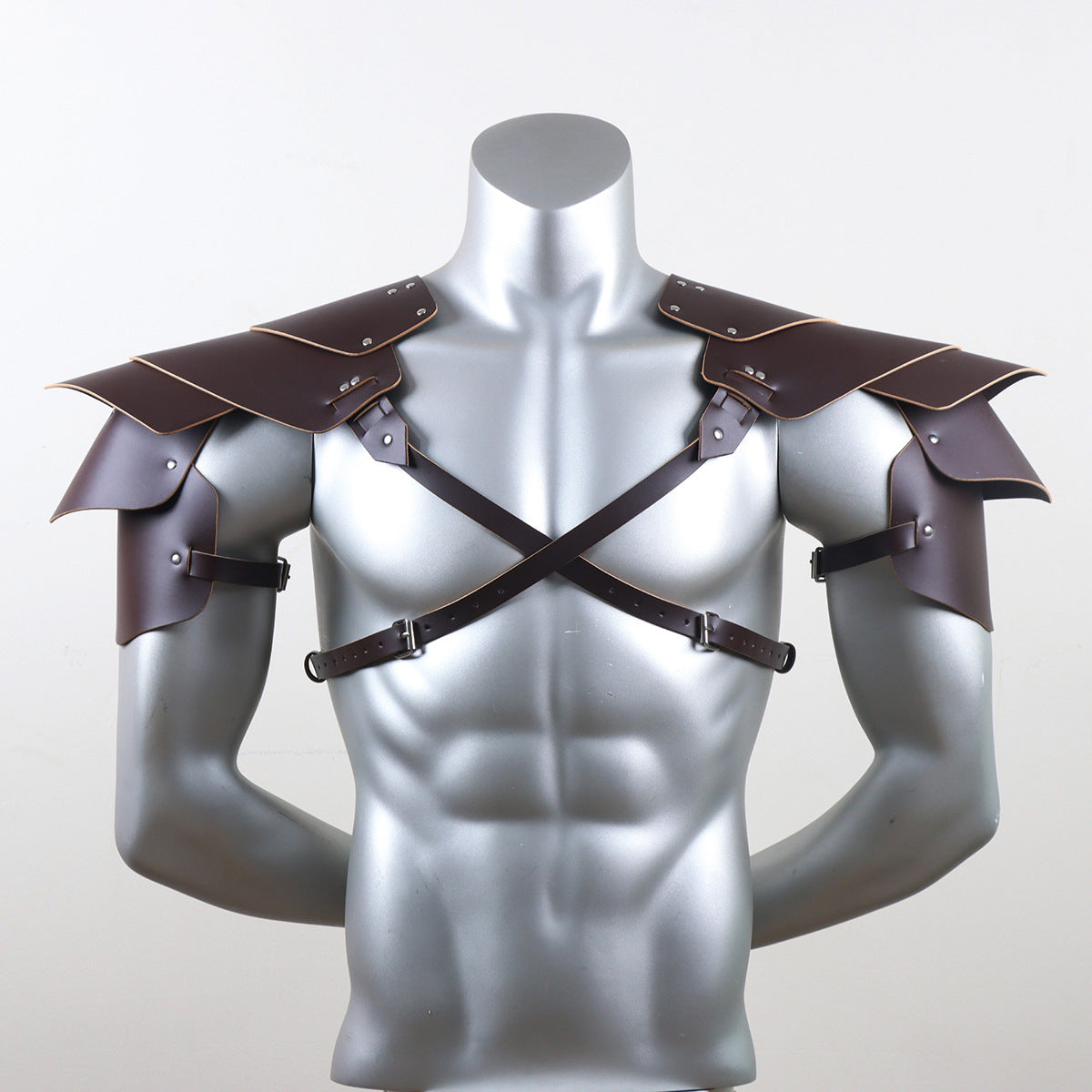 Harness made of vegan leather, type gladiator