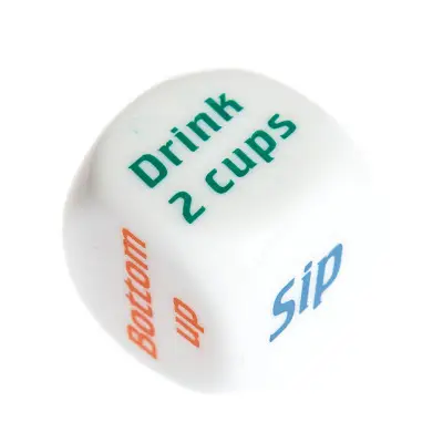 Drinks, dice game for drinks and alcohol, a fun party game