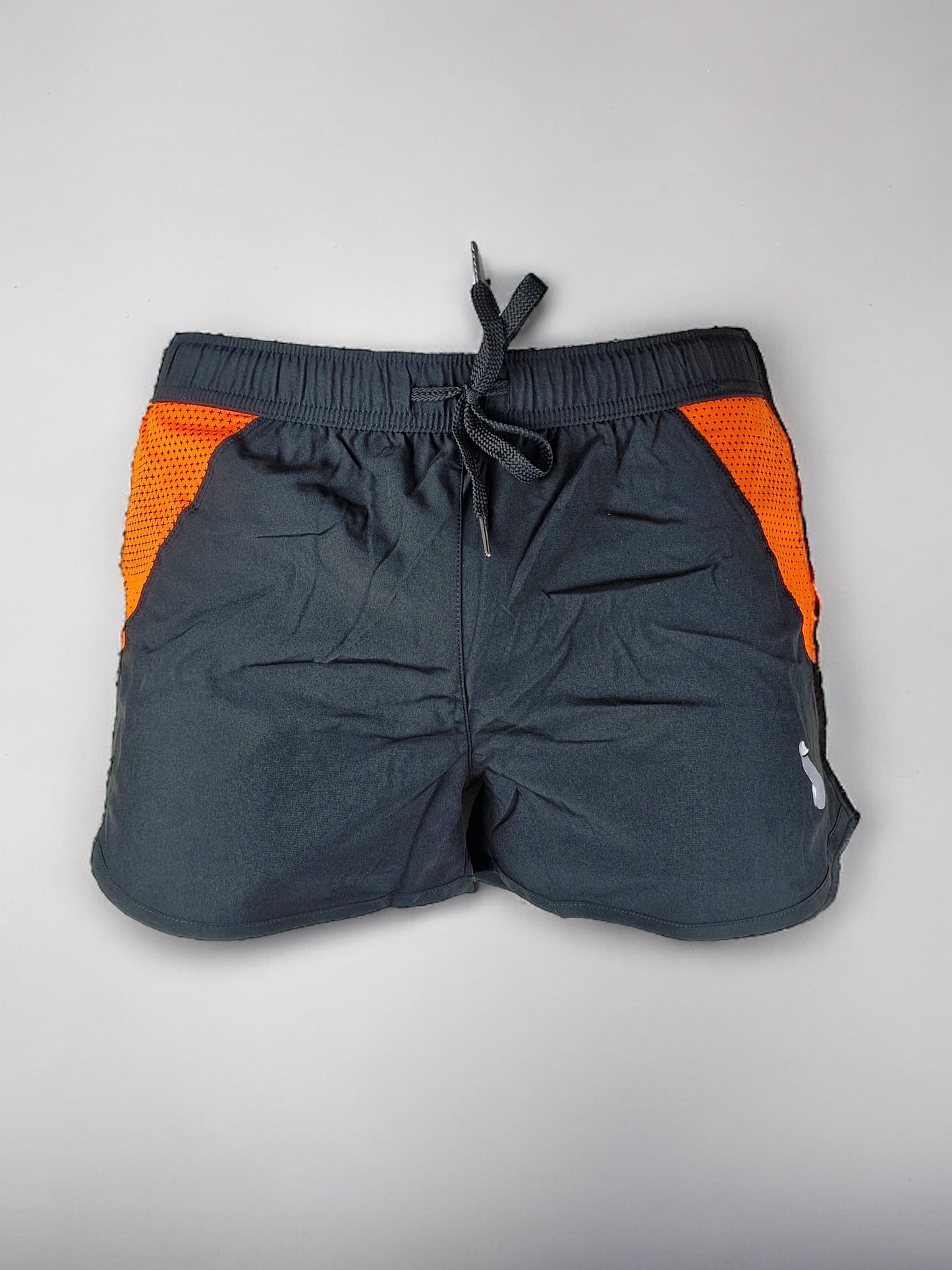 Training shorts / swimming shorts for men or unisex - Black/Orange