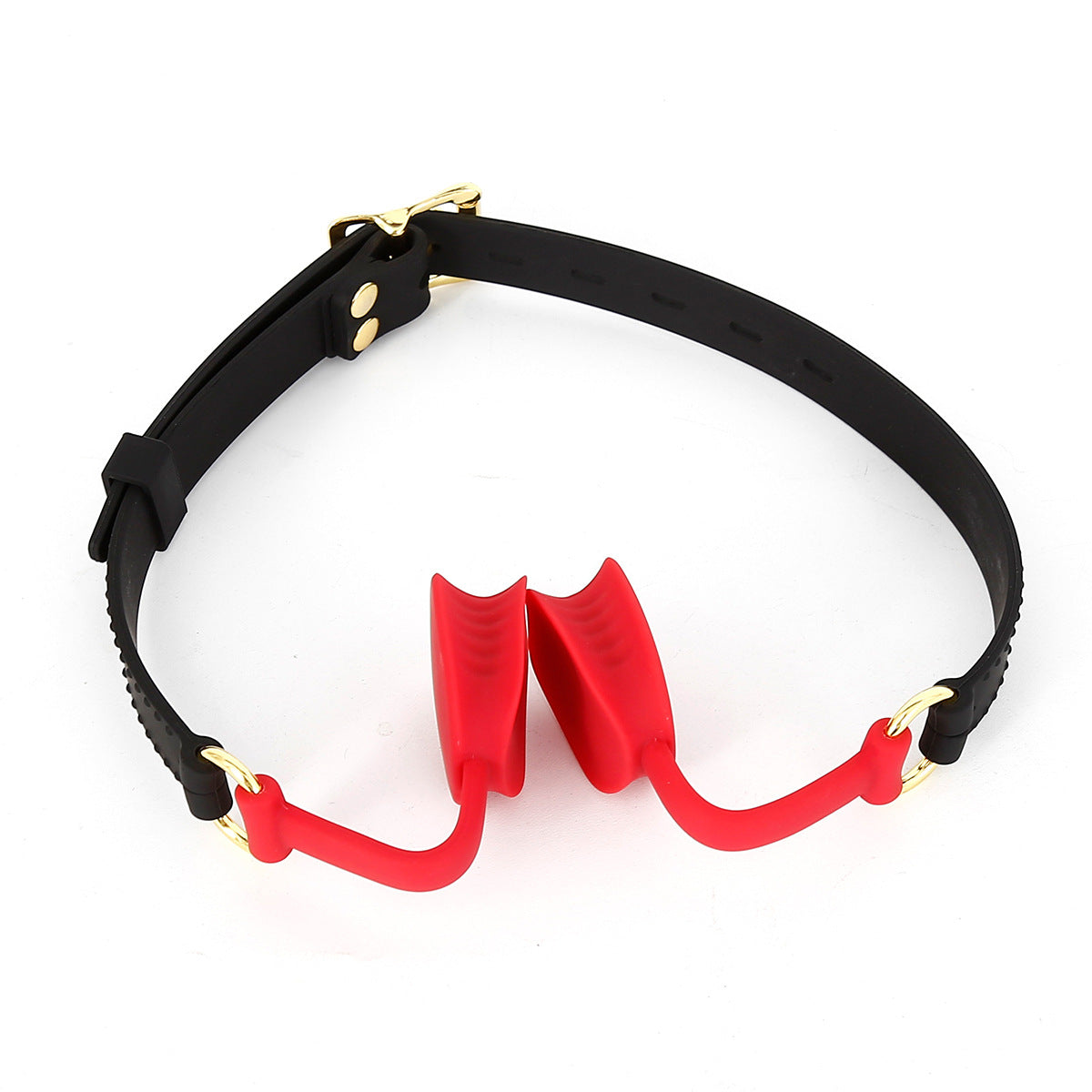 Bettskena gag, munöppnare i röd silikon