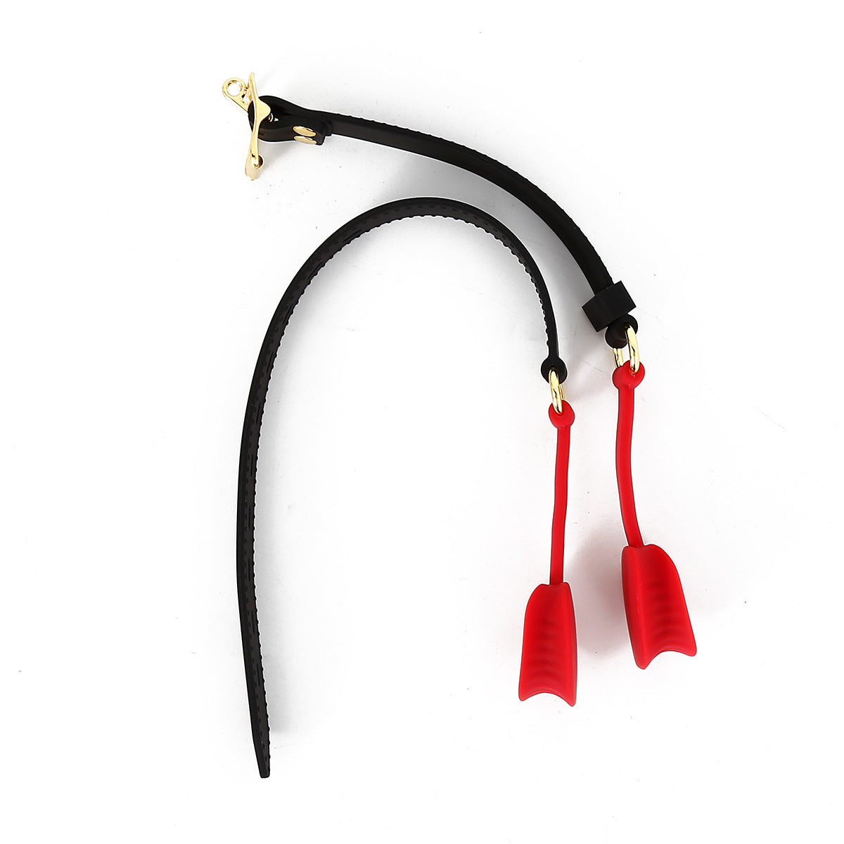 Bettskena gag, munöppnare i röd silikon