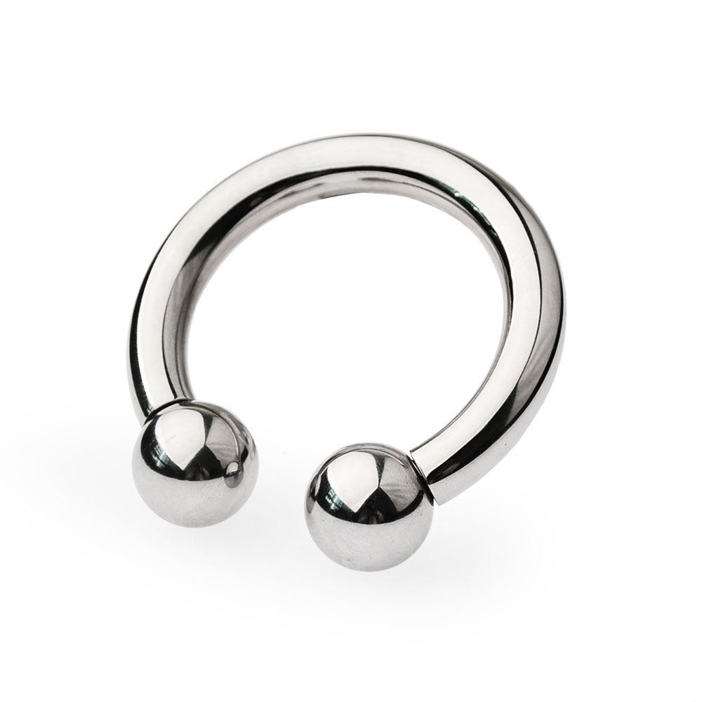 Anillo para el pene, anillo para el pene o anillo para el pene en acero quirúrgico sin níquel con bolas