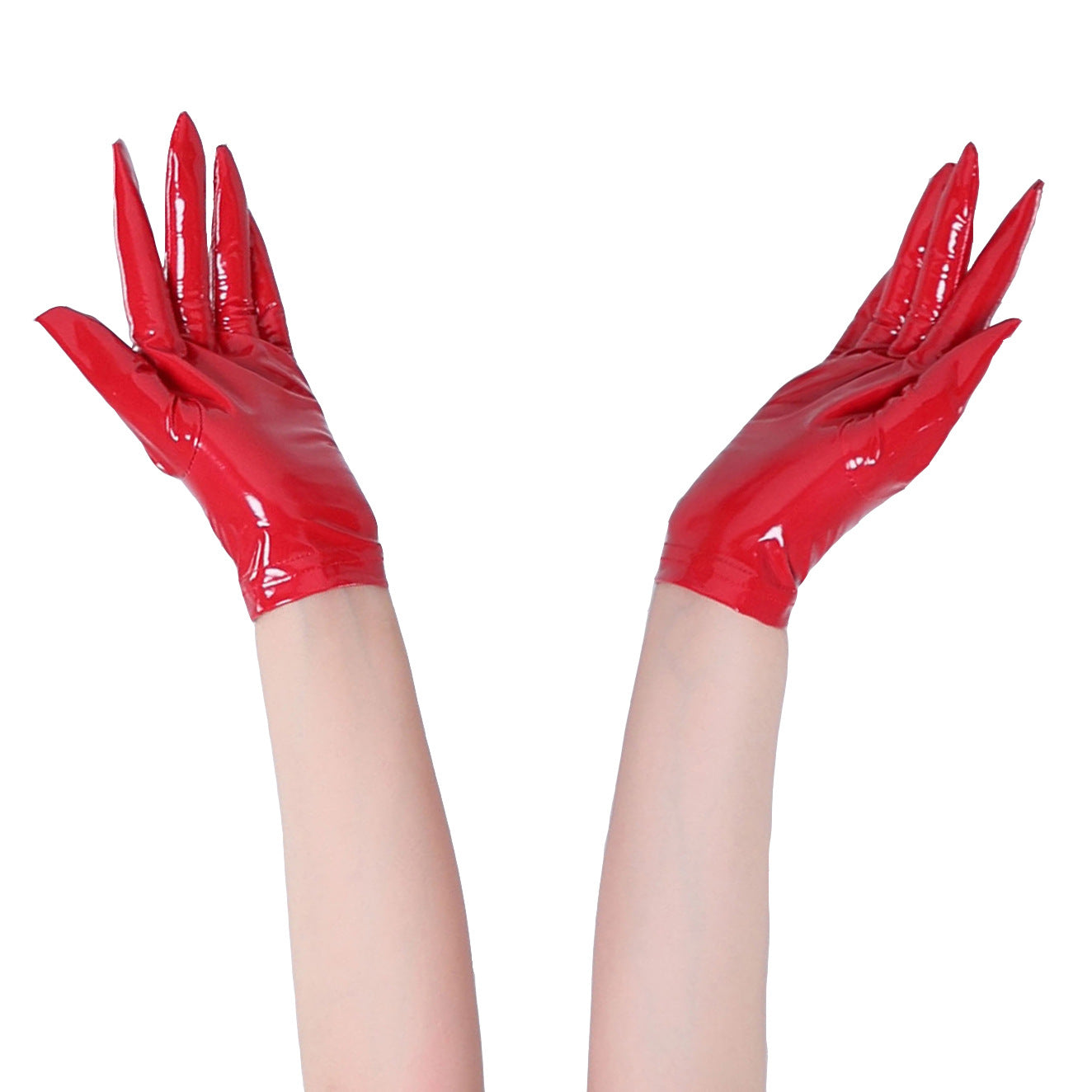 guantes rojos largos