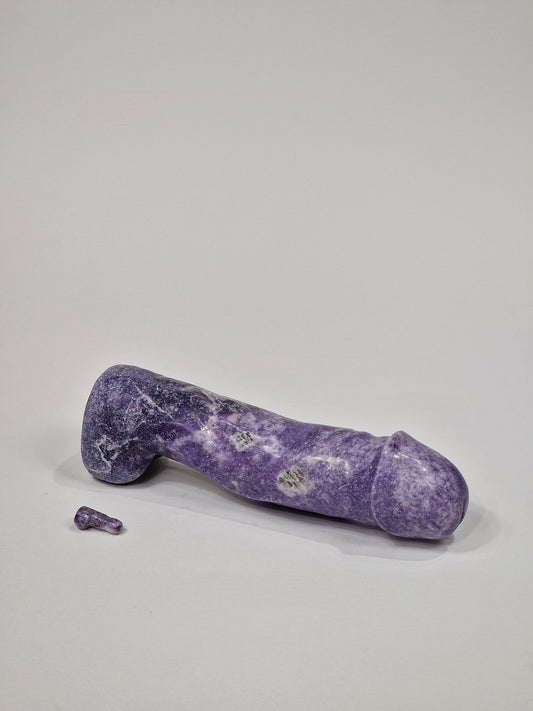 Kristallstatue – 25 cm, 1,5 kg Amethyst in Penisform