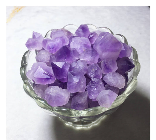 Purple ametist flower crystals