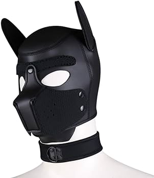 Capucha de juego para cachorros o máscara de neopreno.