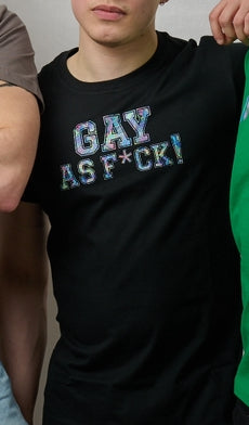 T-shirt with print Gay as f*ck
