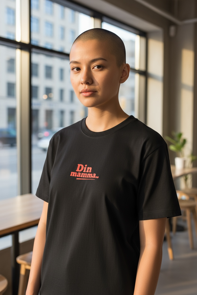 T-shirt - Din mamma..