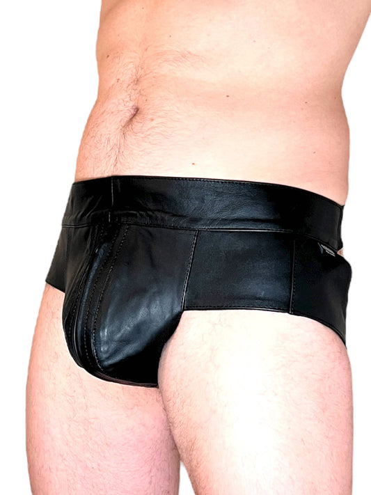Jockstrap i äkta läder