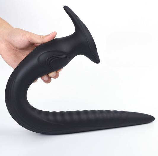 Upptäck en lång, mjuk dildo i skön silikon. En fantastisk orm eller snake dildo!