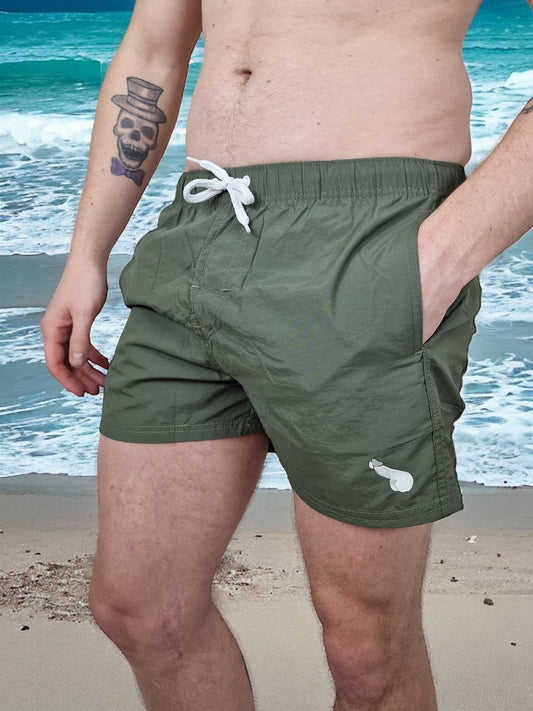 Bañador tipo shorts clásico - Verde