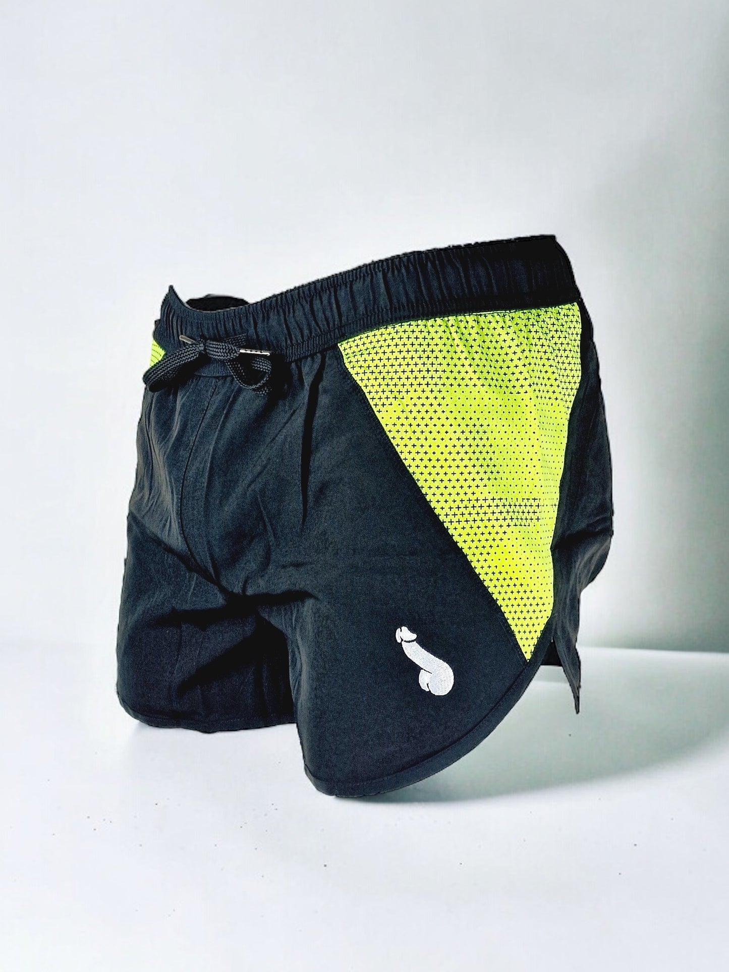 Training shorts / swimming shorts for men or unisex - Black/Green