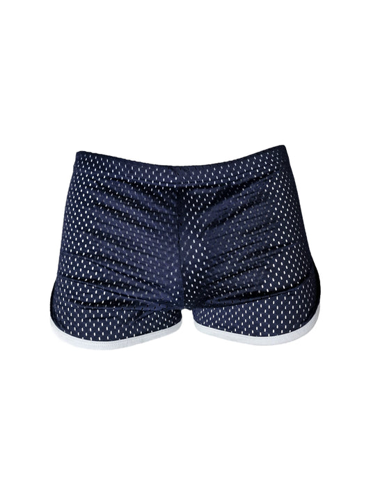 Jogger-Mesh-Shorts – Marineblau. Herr