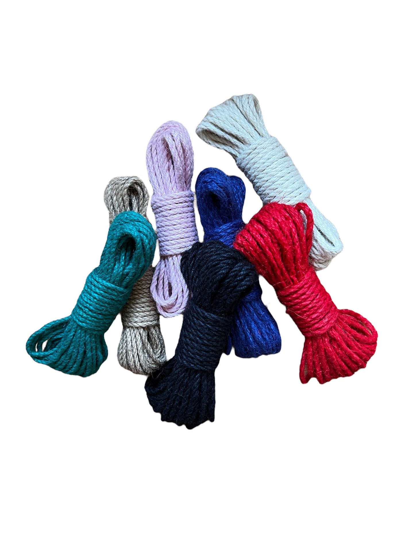 Svensktillverkade shibari bondage rep i jute, 10 meter. Välj bland många färger.