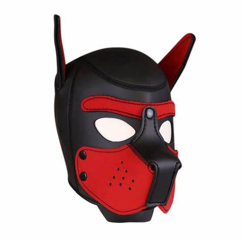 Capucha de juego para cachorros o máscara de neopreno.