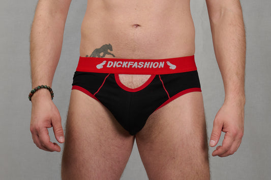 Underpants, men's underwear briefs black/red