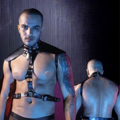Harness with shoulder pads and waist strap