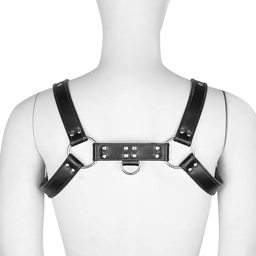 Harness i svart äkta läder, typ bulldog