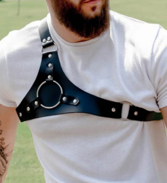 Harness made of vegan leather