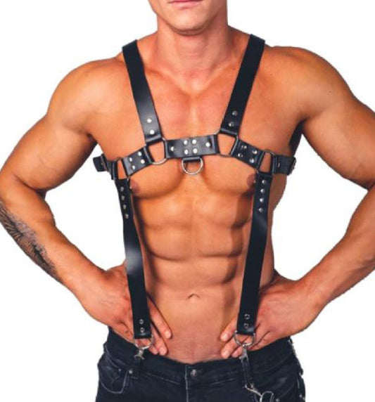 Sexy harness made of vegan leather