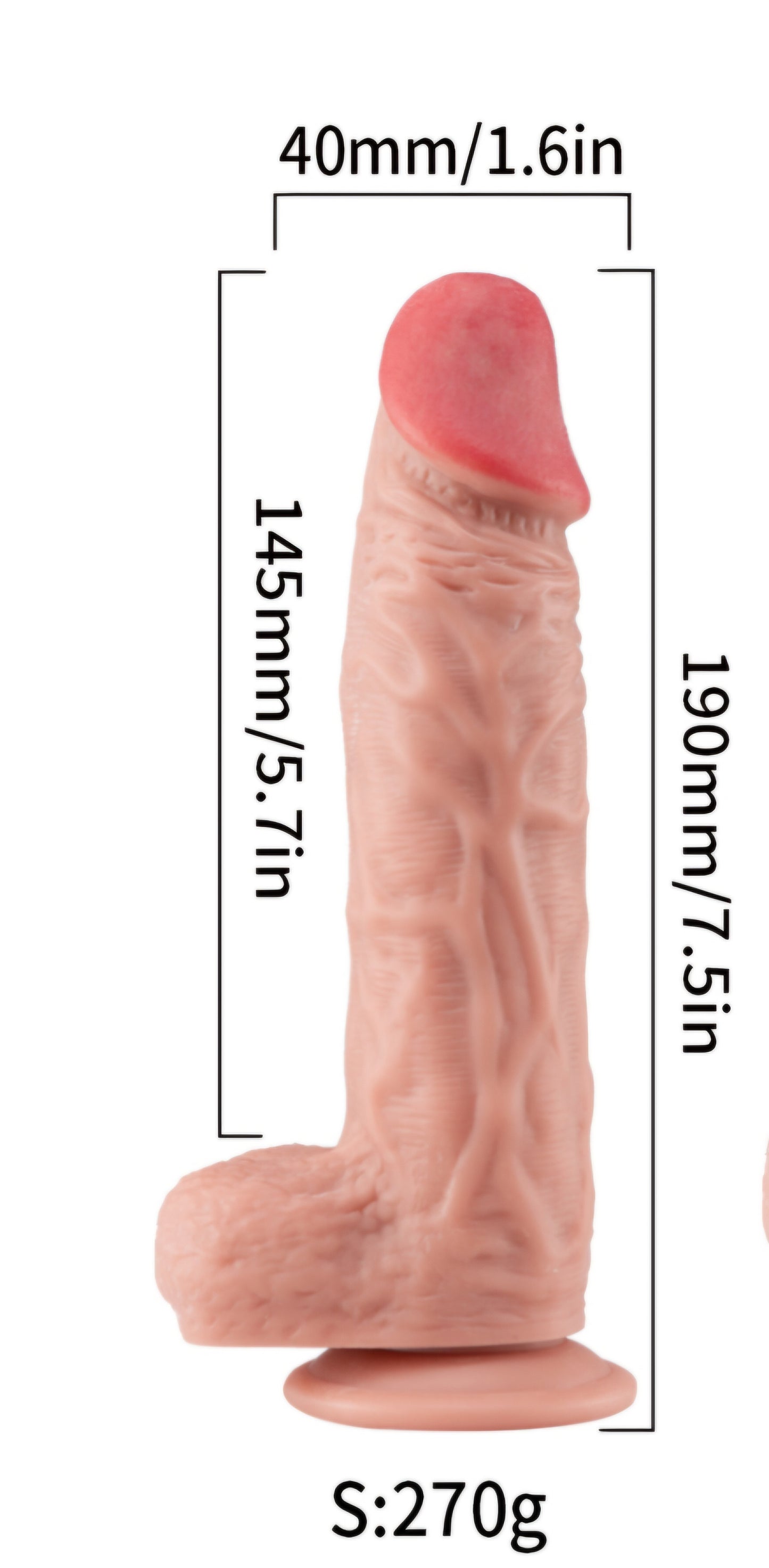 Dildo, 19 x 4 cm