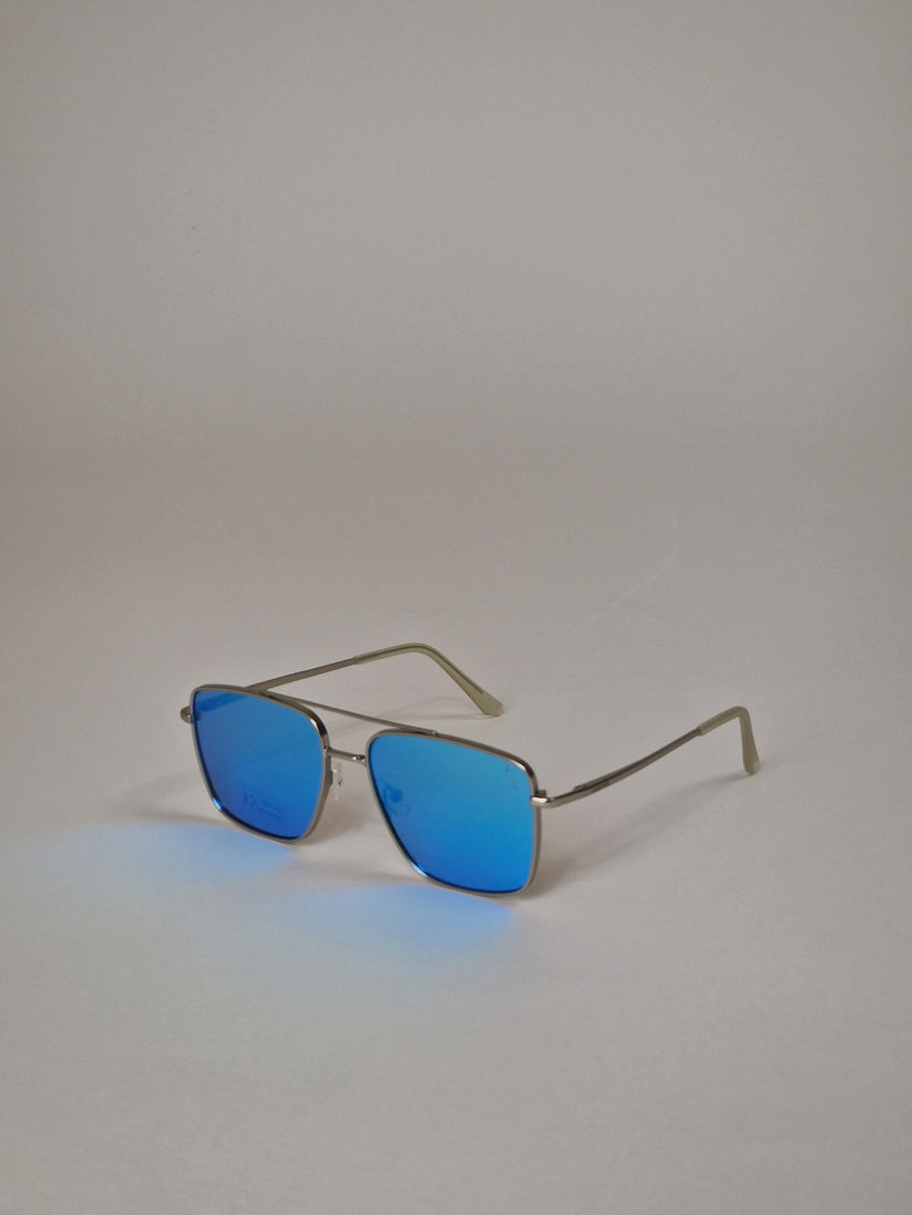 Sunglasses, men, in blue mirror glass, No.15