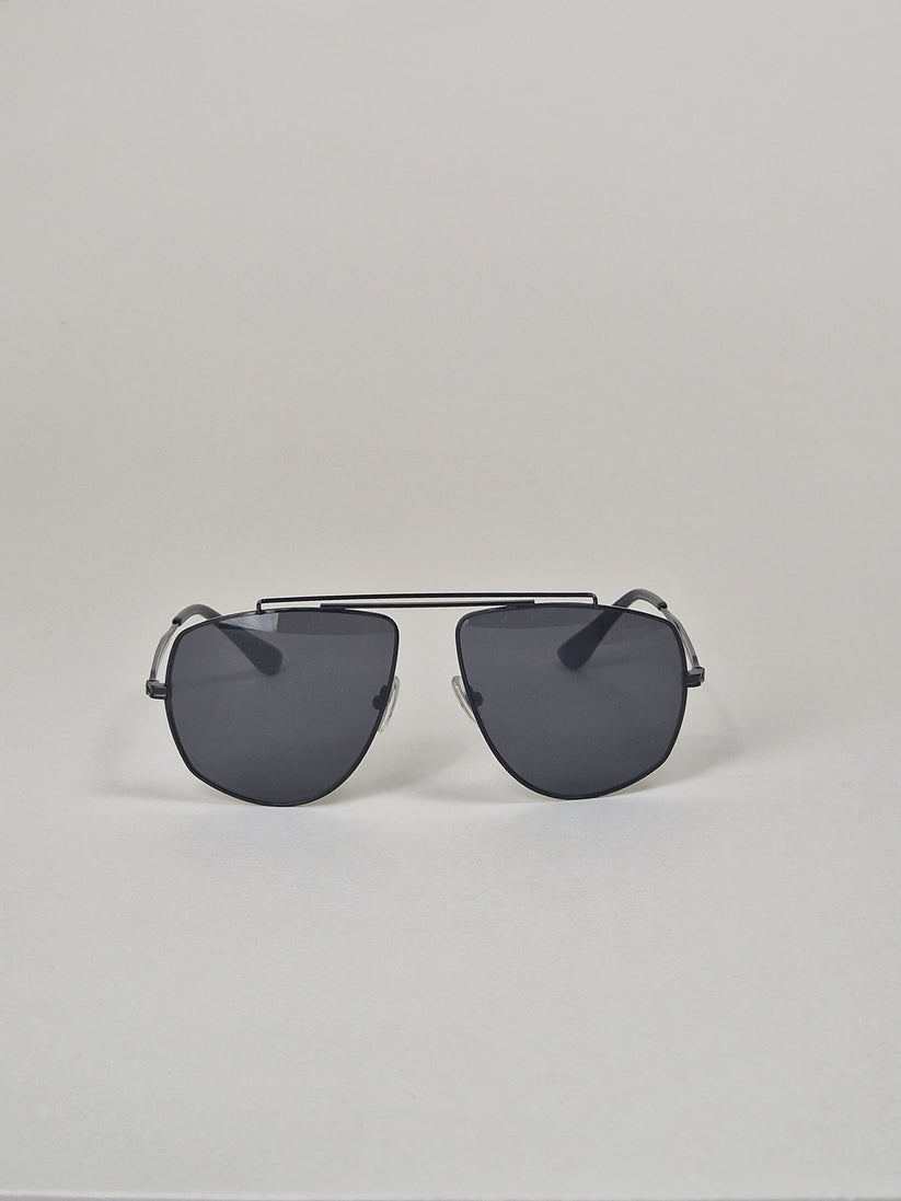 Sonnenbrille, polarisiertes schwarzes Glas, inklusive Etui und Reinigungstuch Nr. 10