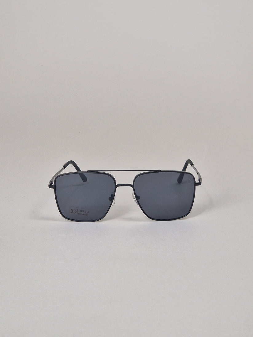 Sonnenbrille, polarisierte, schwarz getönte Herrenbrille. Nr. 33